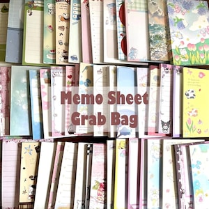 Anteckningsark Grab Bag A7 Kawaii Stationery Collection
