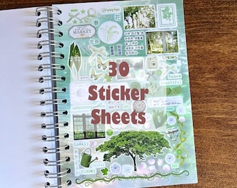 30 Sheets Sticker Book Deco Polco Kawaii Pastel Dreamcore Y2K Korean Japanese Journal Scrapbooking