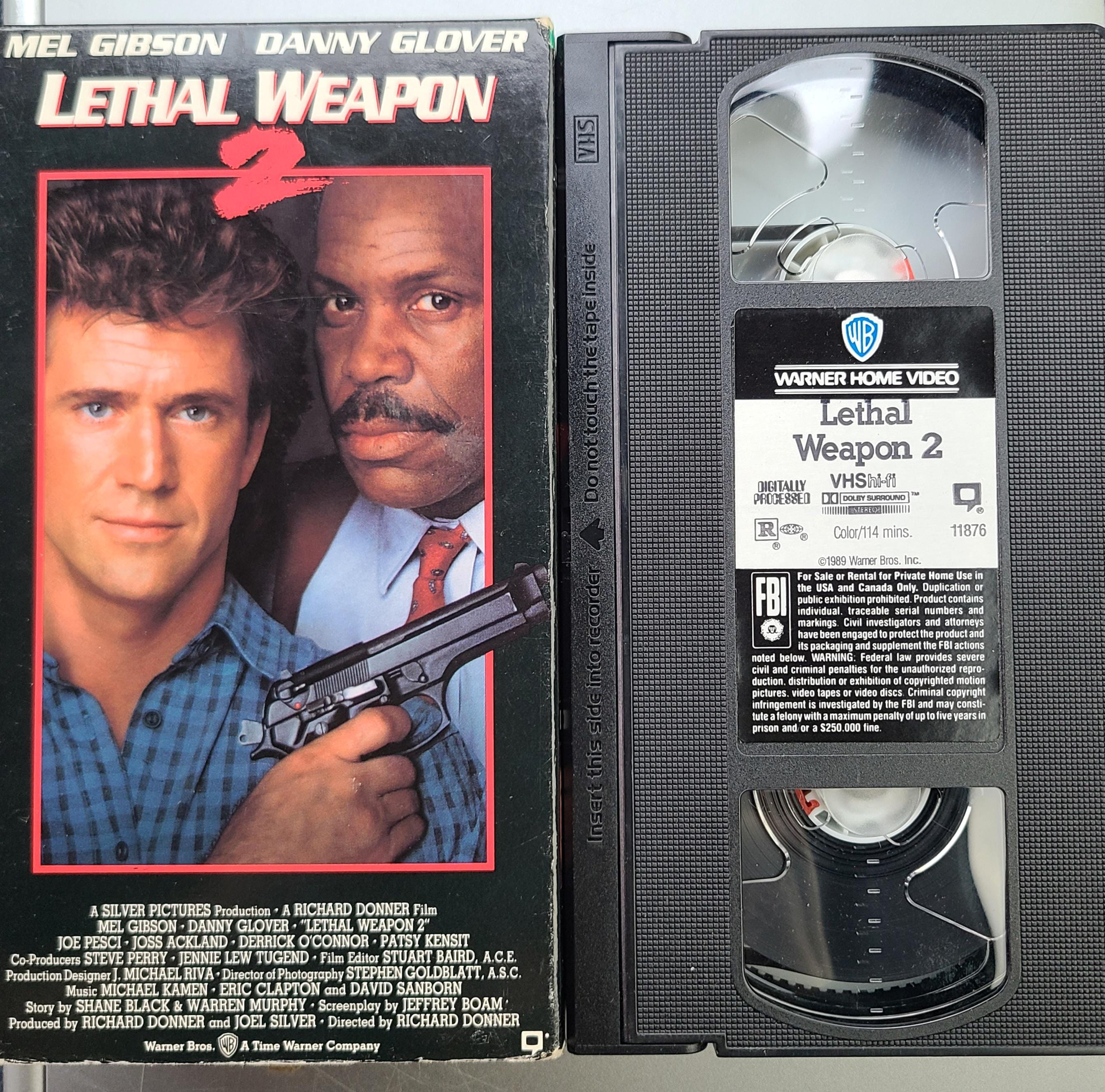 Lethal Weapon 2 (1989) VHS Tape- TESTED Good- 1980s Classic Action