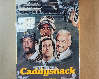 SEALED VHS Caddyshack (1980)- 1986 Print- 1980's Vintage Movies