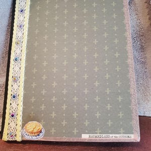 Handmade Altered Composition Notebook – Mixed Media Junk Journal with Pockets & Ephemera
