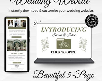 Old Money Burgundy Wedding Website Template with Trackable RSVP Elegant Editable Canva Website Digital Wedding Invitation Timeless Aesthetic