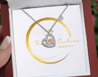 Cherished Memories - Baby Feet Heart Pendant