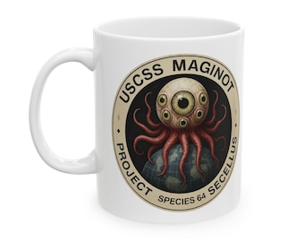 Taza de cerámica de Aliens Earth: USCSS Maginot, Proyecto Ocellus Especie 64