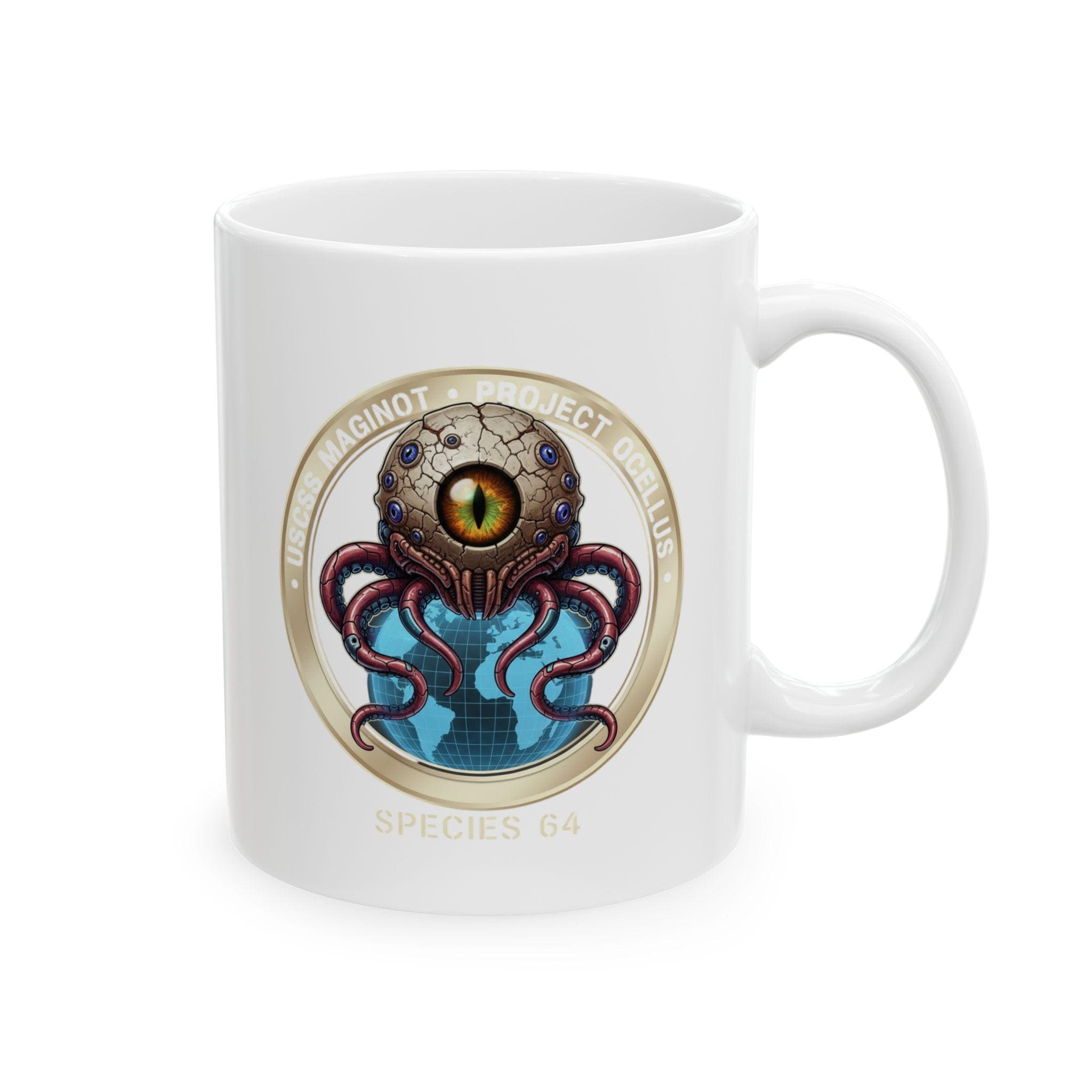 Aliens Earth Ceramic Mug: USCSS Maginot, Project Ocellus Species 64 ...