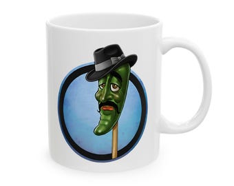 Divertida taza de cerámica con jalapeño, regalo de chile picante, decoración para amantes de las plantas