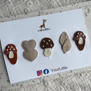 YSAFAI 8 Stück Flauschige Plüsch-Haarspangen – Bunte Farben, Rutschfest, Für Dickes Haar, 11,9x5,1 Cm