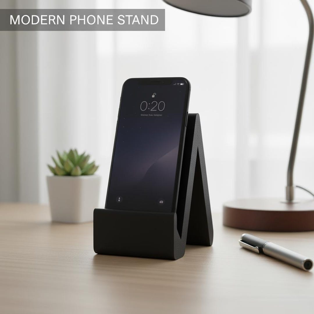 Minimalist Phone Stand | Modern Desk Mobile Holder - Etsy