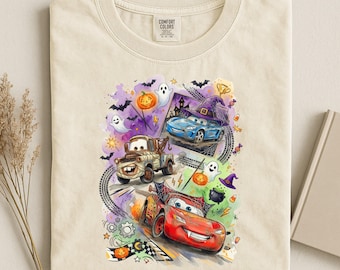 Cars Halloween Shirt, Comfort Colors® Disney Pixar Shirt, Funny Halloween Shirt, WDW Spooky Season Shirt, Cars Lover Shirt, Halloween Gift