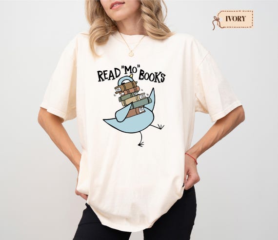 Comfort Colors® Read ''Mo'' Books Shirt, Funny Pigeon Shirt, Reader Pigeon Shirt, Book Lover Gift, Reading Week Shirt, Reading Day Apparel