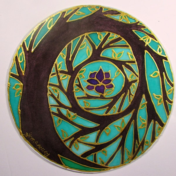 Special order for GabrielleTree of Enlightenment Mandala art tree of life art spiritual art meditation art MADE TO ORDER
