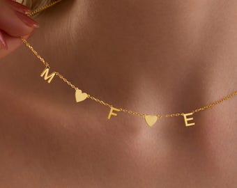 Collar con inicial personalizada – Colgante de plata con letra personalizada – Huella de pata, estrella, dijes – Regalo para mujeres y parejas