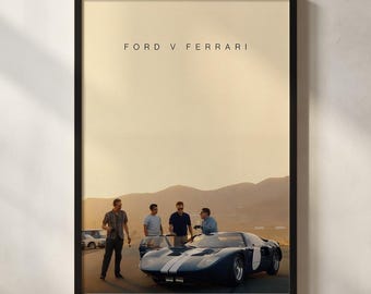 Póster de Ford contra Ferrari