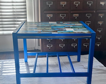 Texas Roadside Motels Accent Table