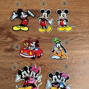 Iron-On Disney Character Patches, Chenille Letter & Cartoon Patches, Kids Jacket Patches, DIY Clothing Appliqués