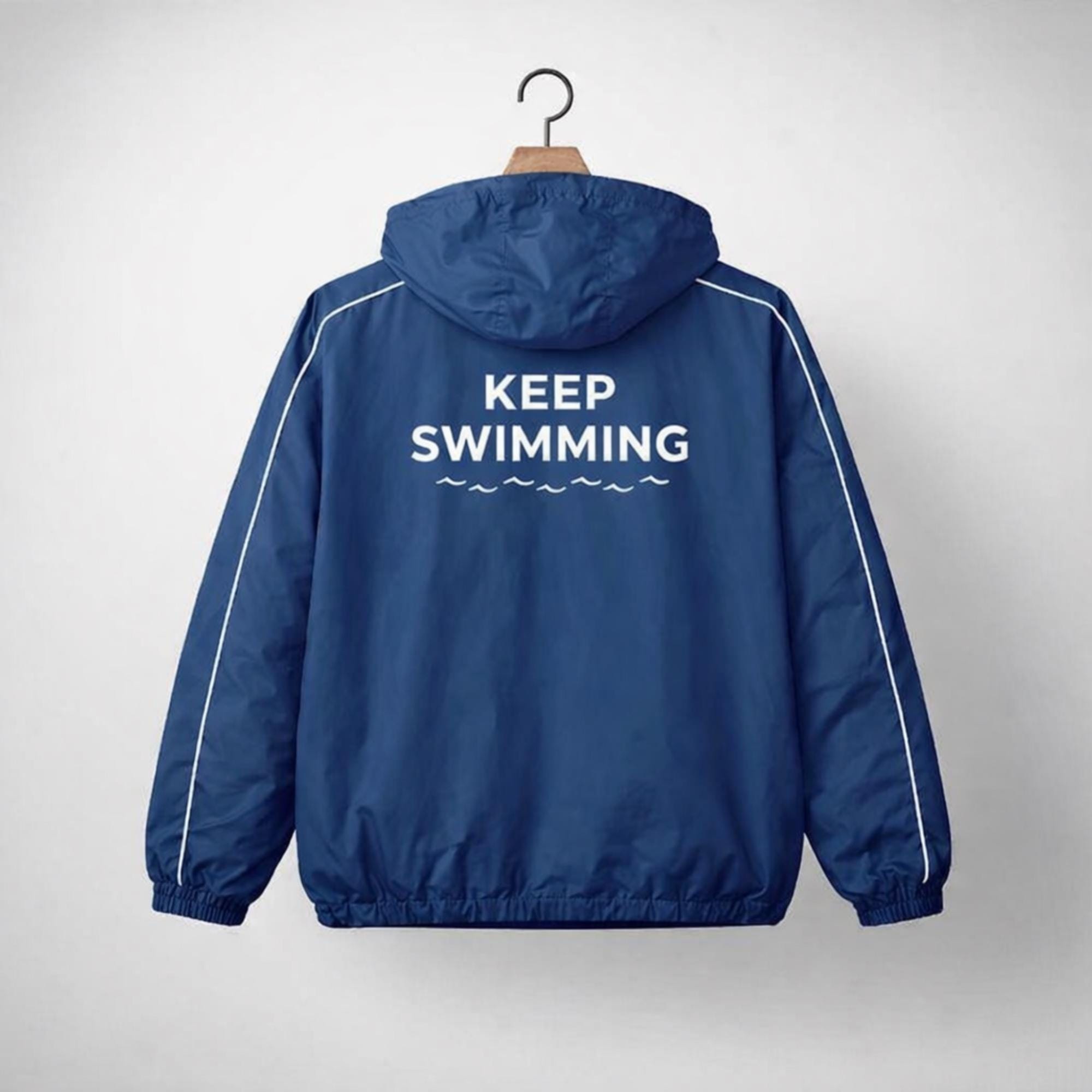 Keep Swimming Blue Track Jacket, BTS K-pop Inspired Streetwear - Etsy