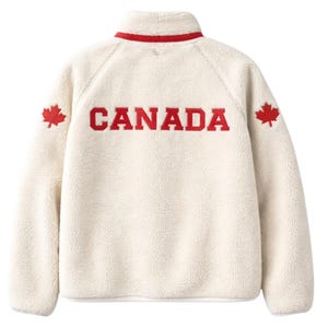 シェーン・ホランダー ヒート付きライバルリージャケット シェルパフリースジャケット メープルリーフ カナダ アウトフィット