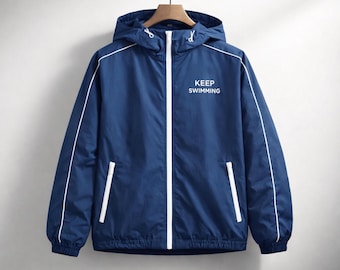 Keep Swimming Blue Jacket Handmade Inspired BTS K-pop