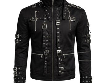 Bad Album Michael Jackson Jacket MJ Cosplay Rock Metal Style Jacket