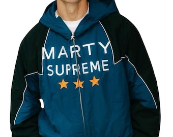 Timothee Chalamet Marty Supreme Hoodie Jacket | Celebrity Inspired Hoodie | Tom Brady Style Streetwear