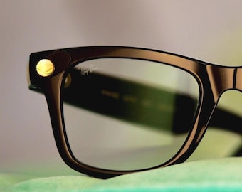 LED/Camera Covers Privacy Sliders for Meta-Ray Ban Way farer Smart Glasses Light Abalone Shell