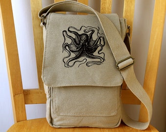 Oktopus Tasche Kleine Geldbörse Crossbody Schulter Tablet Tasche - Geschenk für Oktopus Liebhaber