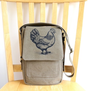 Petit sac à bandoulière Chicken Tech Bag - Cadeau pour les amateurs de poulet