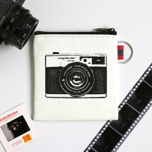 Camera Coin Purse Tiny Zipper Pouch Etsy