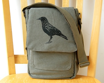 Crow Raven Tech Bag Small Purse Crossbody Shoulder Bag