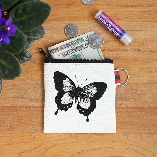 Butterfly Coin Purse Tiny Zipper Pouch