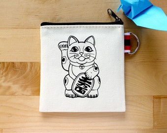 cat lover gift Cardcash pouch credit card pouch cat card pouch cat cardcash pouch cat coin pouch cat mom gift