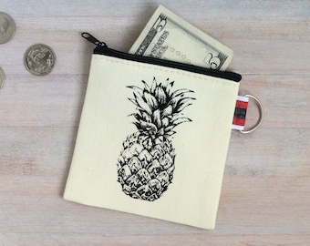 Pineapple Coin Purse Tiny Zipper Pouch