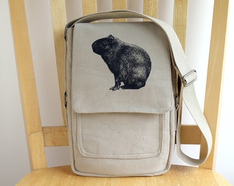 Capybara Tech Bag Small Purse Crossbody Shoulder Bag 11x7x2 Inches