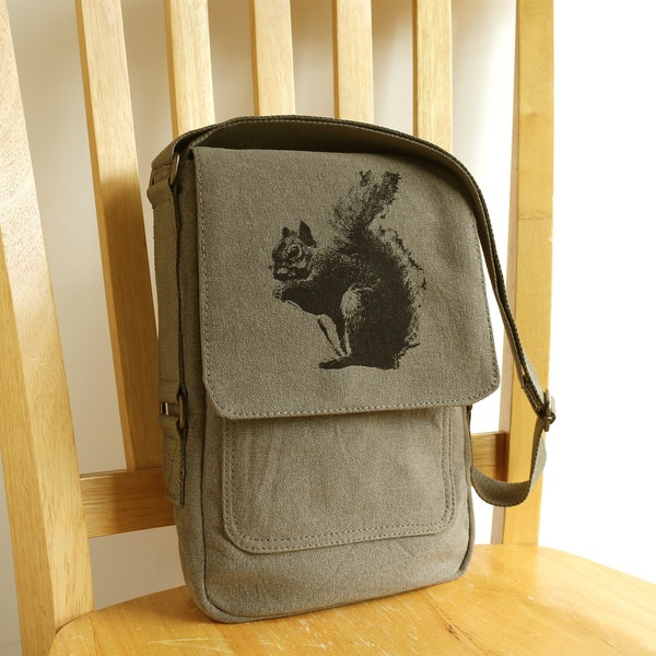 Squirrel Tech Bag Small Purse Crossbody Shoulder Bag - Gift for Squirrel Lover