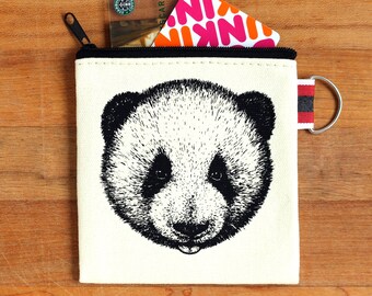 Panda Coin Purse Tiny Zipper Pouch