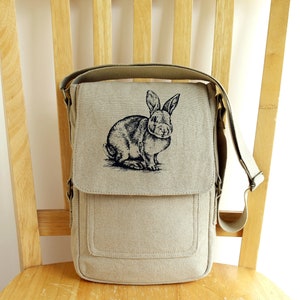 Petit sac à bandoulière Bunny Rabbit Tech Bag - Cadeau pour les amoureux des lapins