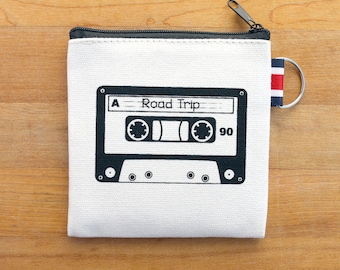 Mixtape Coin Purse Zipper Pouch Gift Card Holder