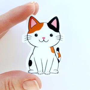 Sticker chat calicot en vinyle pour ordinateur portable Sticker bouteille d&#39;eau pour ordinateur portable