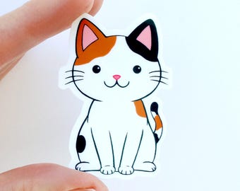 Adesivo de gato de chita vinil laptop garrafa de água decalque