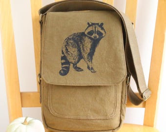 Bolso pequeño Raccoon Tech Bag, bandolera, 11x7x2 pulgadas
