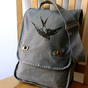 Swallow Canvas Messenger Bag Laptop Bag