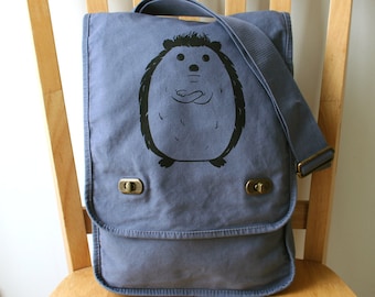 Hedgehog Canvas Messenger Bag Laptop Bag