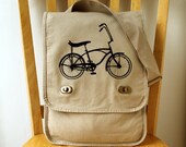 Vintage Bike Canvas Messenger Bag Schwinn Stingray Laptop Bag