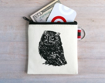 SALE Owls Patchwork Zipper Pouch