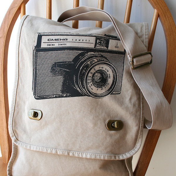 Vintage Camera Messenger Bag Laptop Bag for Men Bag for Women