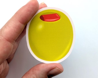 Olive Sticker Vinyl Laptop Water Bottle Decal