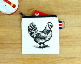Portafoglio a forma di animale - Simpatico portamonete, design originale di animali | portafoglio in pelle PU a forma di gallo portamonete per bambini Portafoglio con cerniera per ragazze