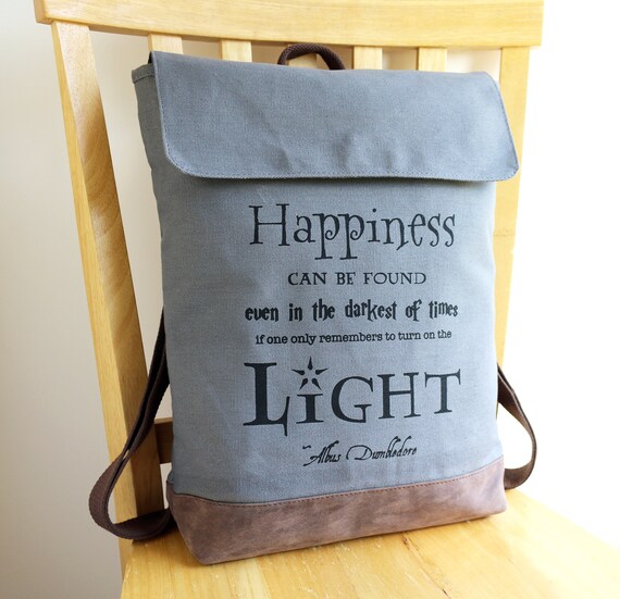 harry potter canvas backpack