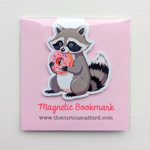 Raccoon Magnetic Bookmark - Bookish Gift