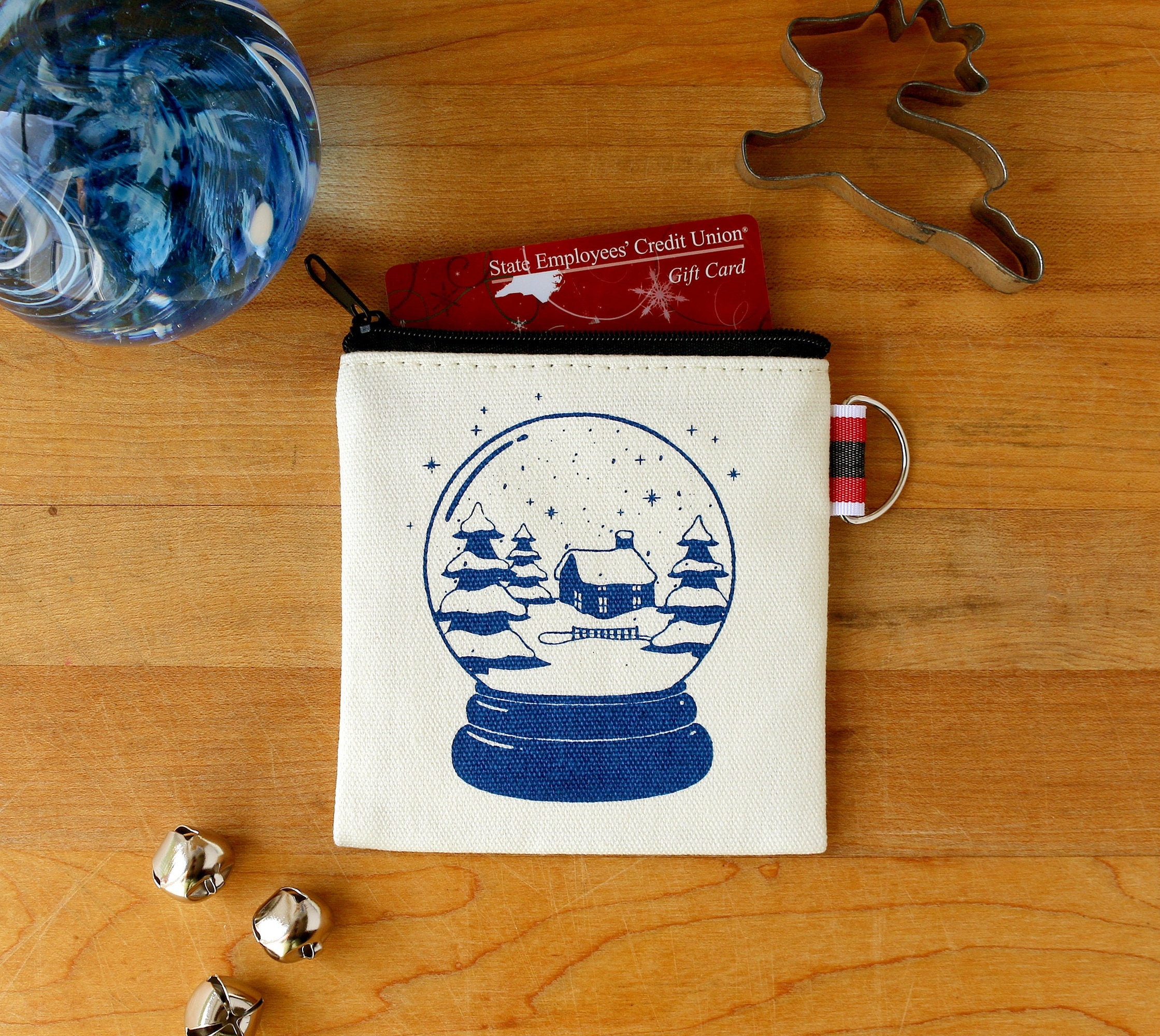 Snow Globe Coin Purse Gift Card Holder Etsy